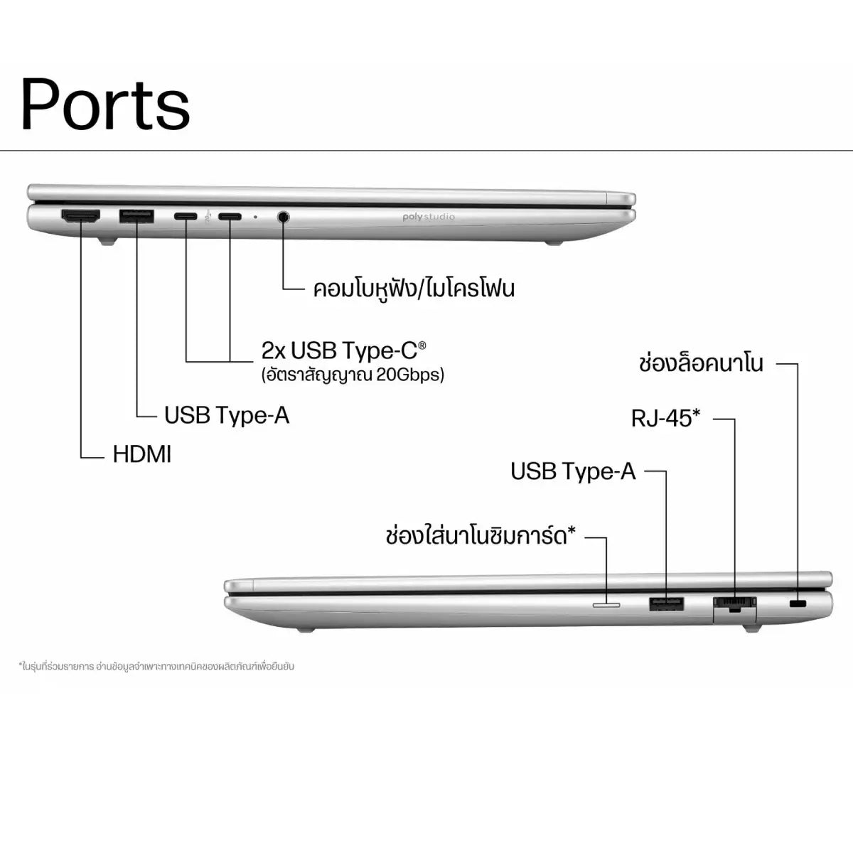 โน๊ตบุ๊ค HP ProBook 4 G1i 14 (BX8D6PT#AKL) Ultra 7 สีเงิน