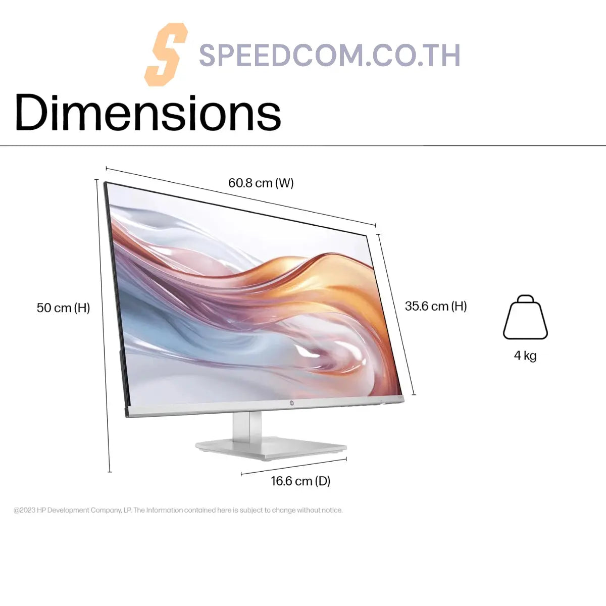 จอมอนิเตอร์ HP Series 5 27inch FHD IPS 100Hz - 94C51AA#AKL