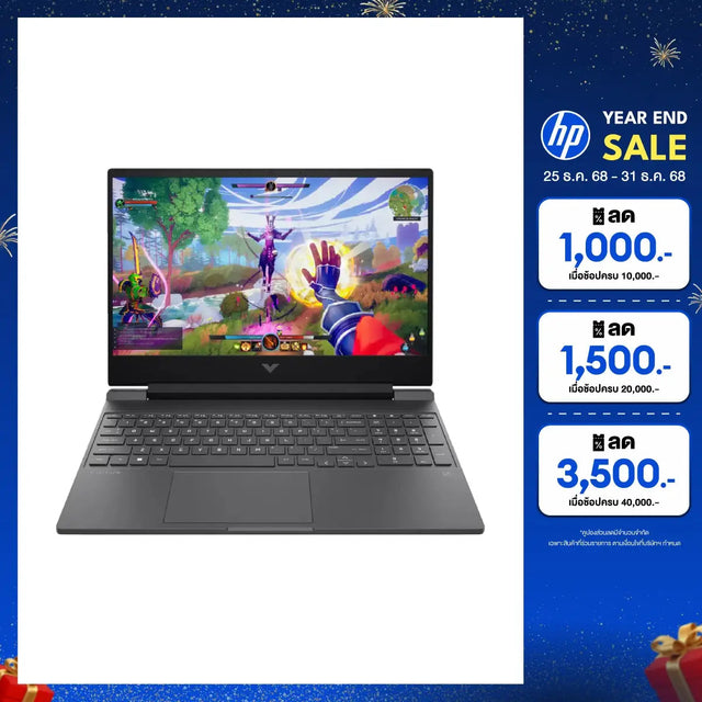 โน๊ตบุ๊ค HP Victus 15 FB3188AX Ryzen 7 สีเทา (Mica Silver)SpeedCom