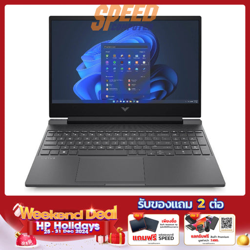 โน๊ตบุ๊ค HP Victus 16-r1213TX (A7KD1PA) i7 Gen14 สีเงิน (Mica Silver) - SpeedCom