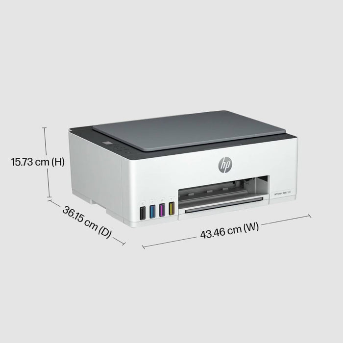 ปริ้นเตอร์อิงค์เจ็ท HP Smart Tank 580 (1F3Y2A) สีขาว