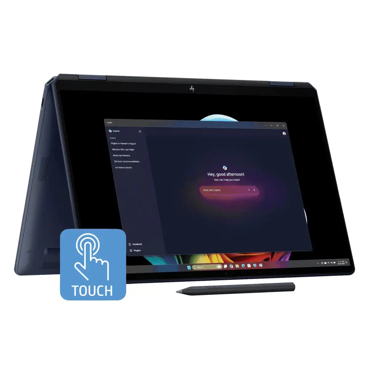 โน๊ตบุ๊ค HP OmniBook Ultra Flip 14-fh0055TU (B17B2PA) Ultra5 สีฟ้า (Atmospheric Blue)SpeedCom