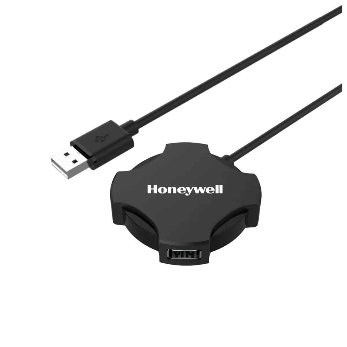 ยูเอสบีฮับ Honeywell 4 port USB Non-Powered Hub 2.0 สีดำ