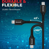 สายชาร์จ Honeywell Apple Lightning Sync & Charge Cable 1.8Mtr