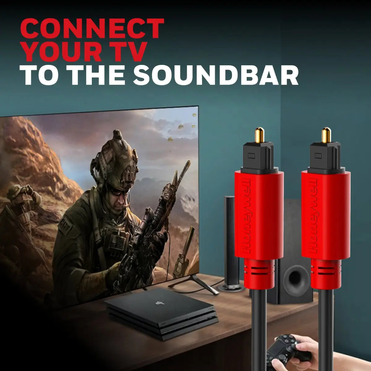 สายสัญญาณเสียงดิจิตอล Honeywell Digital optical Cable TosLink 2M