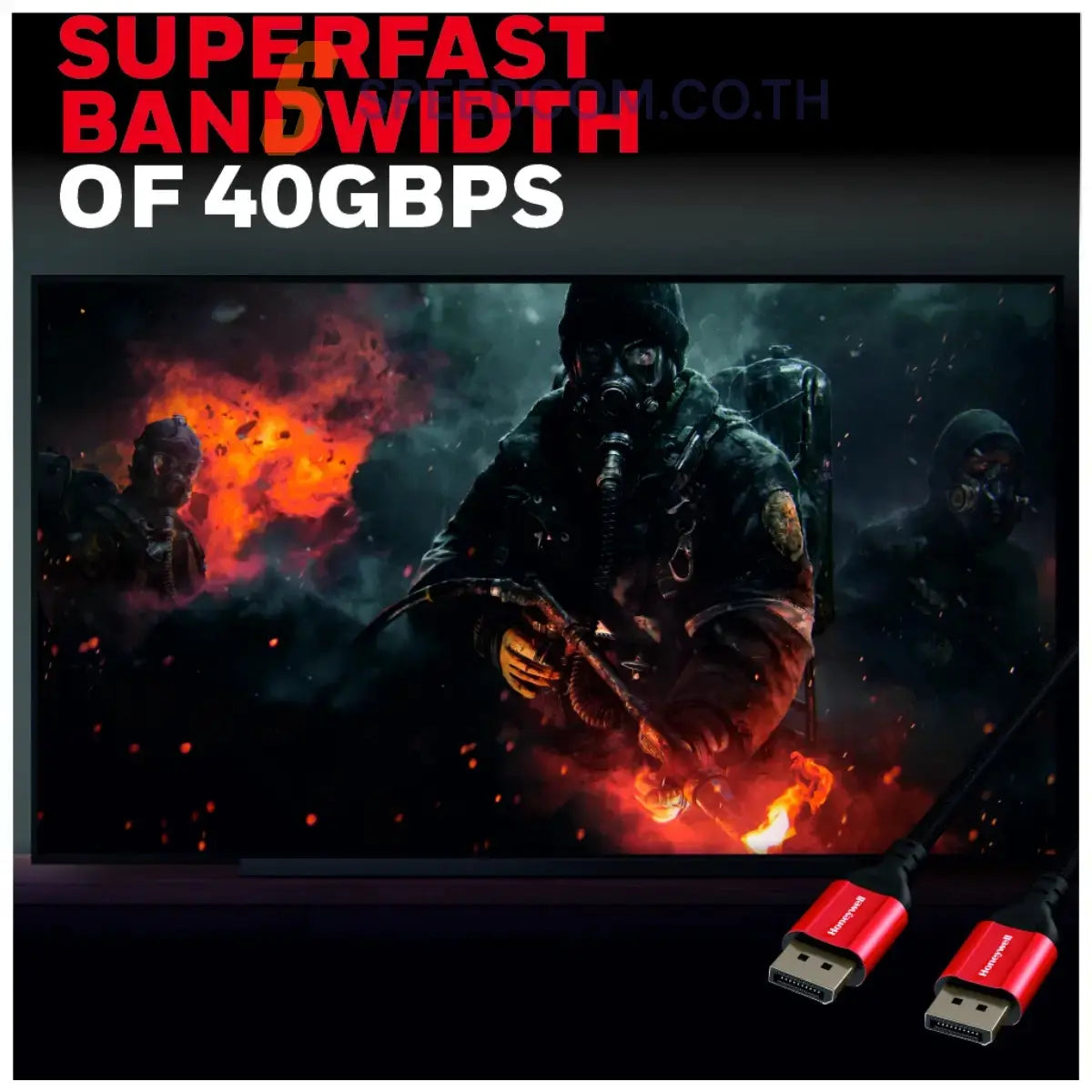 สายต่อจอคอมพิวเตอร์ Honeywell Display Port to Display Port 2.0 Cable