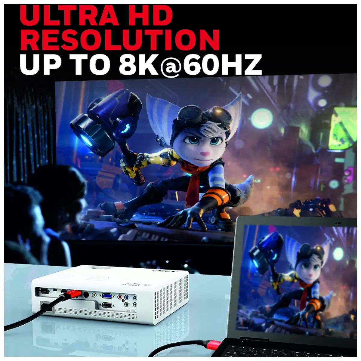 สายต่อจอคอมพิวเตอร์ Honeywell Display Port to Display Port 2.0 Cable