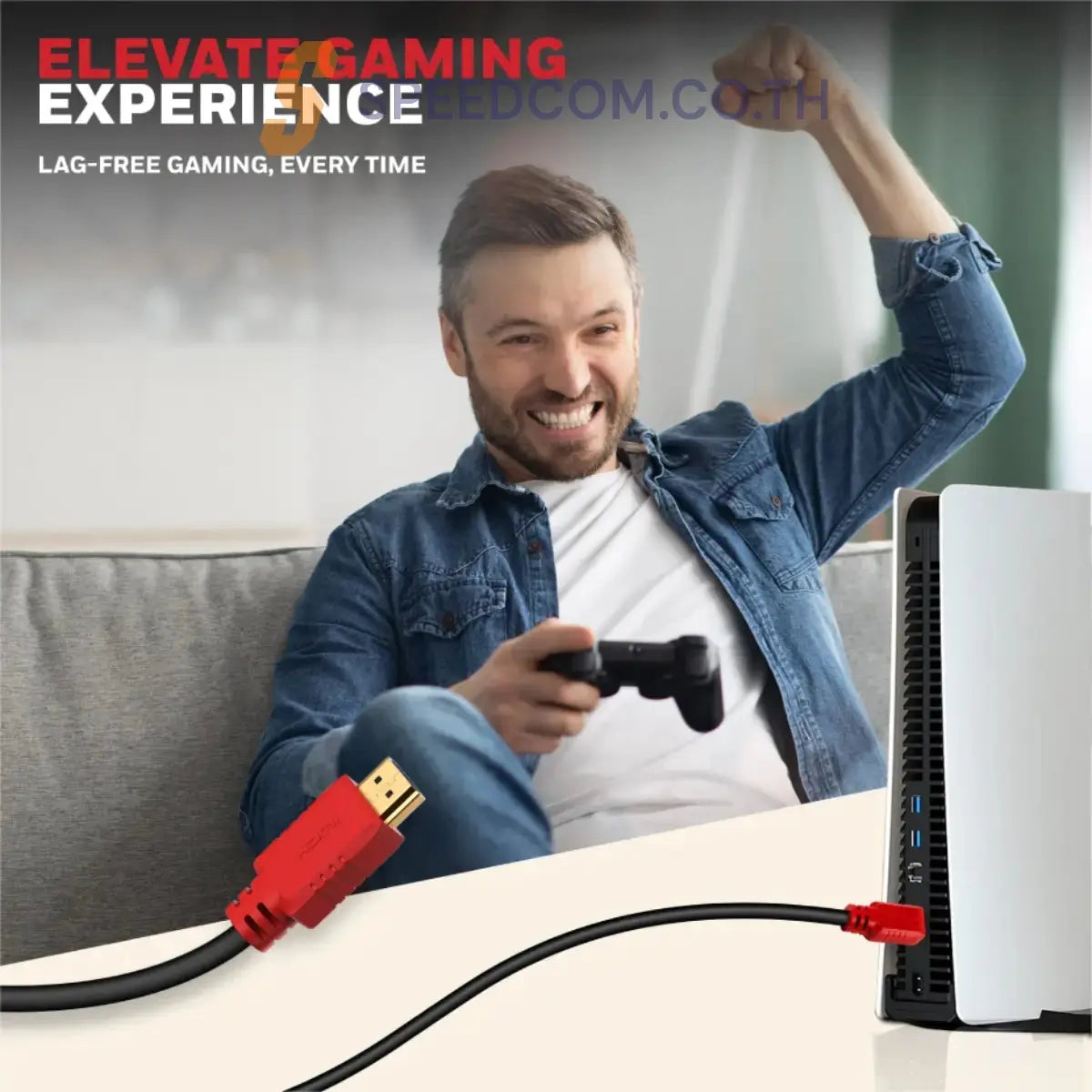 สายต่อจอคอมพิวเตอร์ Honeywell HDMI 1.4 With Ethernet Cable