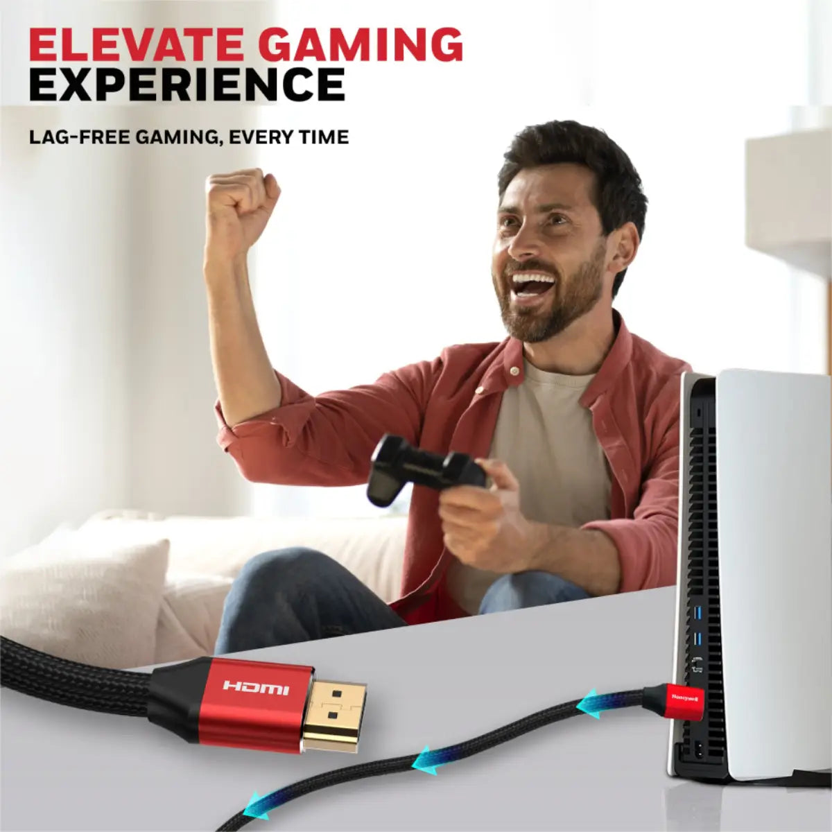 สายต่อจอคอมพิวเตอร์ Honeywell HDMI 2.1 with Ethernet Compliant