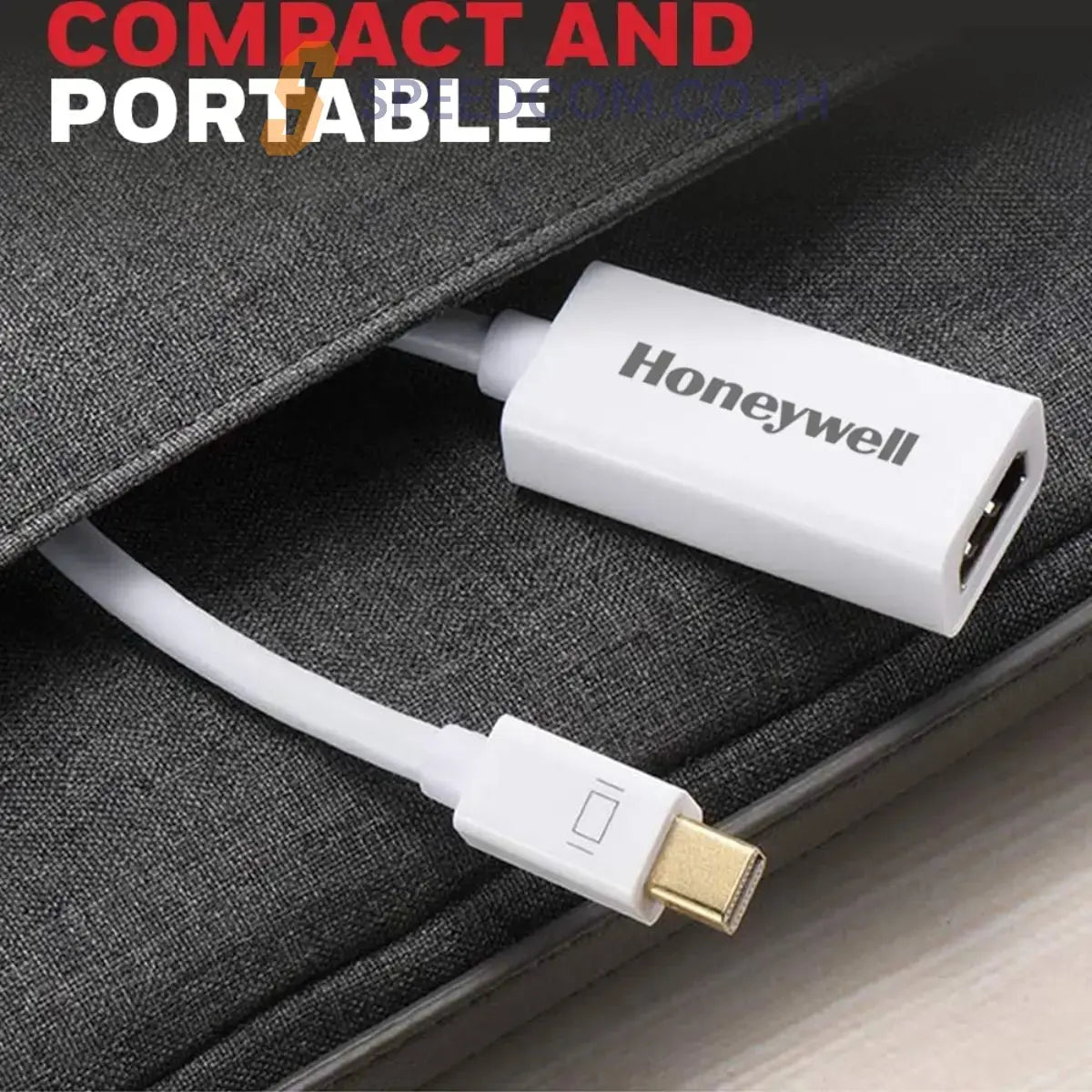 อุปกรณ์แปลงสัญญาณ Honeywell HDMI to Mini Display port cable สีขาว