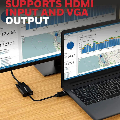 อุปกรณ์แปลงสัญญาณ Honeywell HDMI to VGA Port cable Black