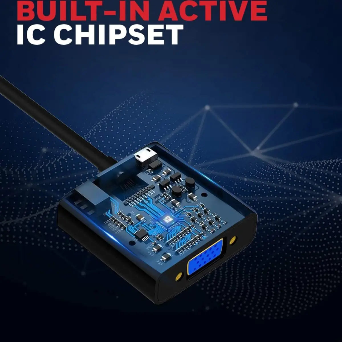 อุปกรณ์แปลงสัญญาณ Honeywell HDMI to VGA Port cable Black