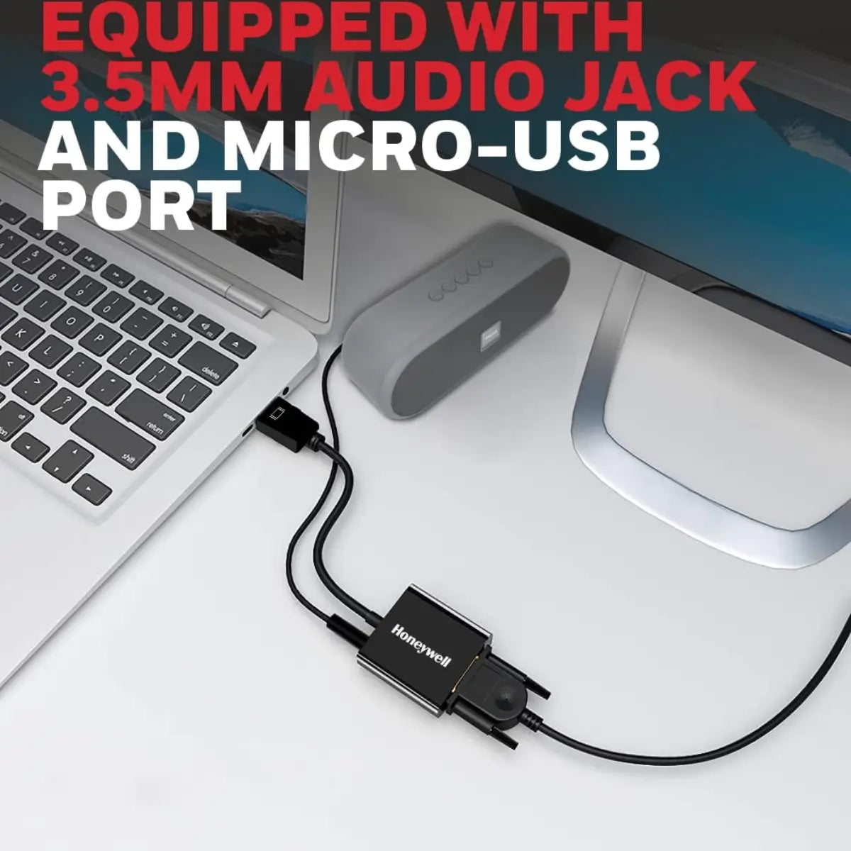 อุปกรณ์แปลงสัญญาณ Honeywell HDMI to VGA Port cable Black