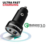 หัวชาร์จบนรถยนต์ Honeywell Micro CLA 45W PD Smart Car Charger สีดำ