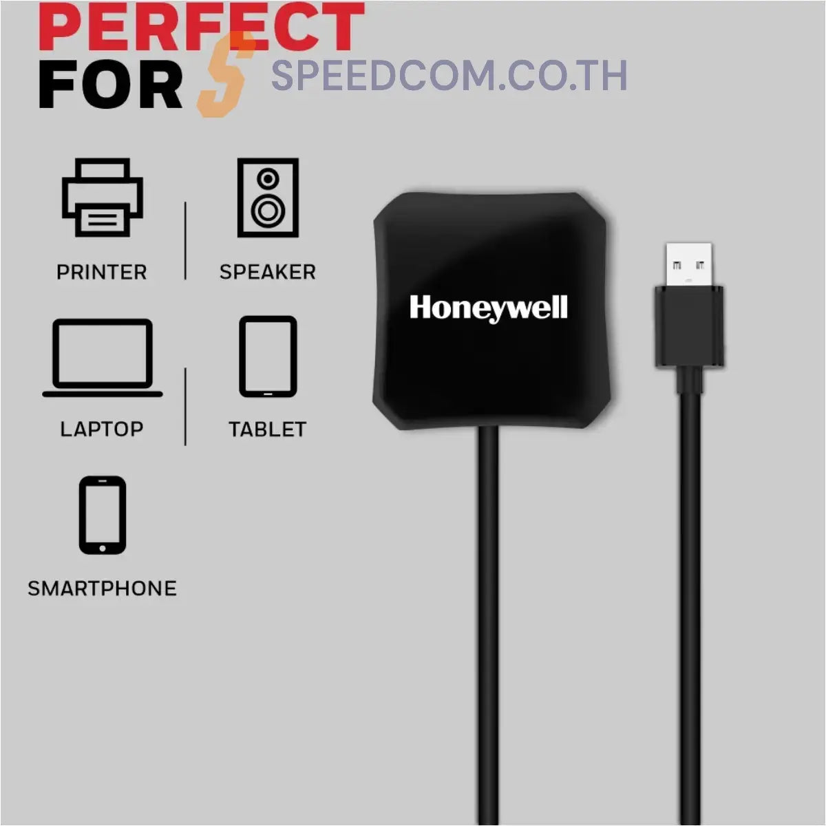 ยูเอสบีฮับ Honeywell Momentum 4 Port USB 3.0 Hub สีดำ