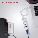 ยูเอสบีฮับ Honeywell Momentum Type C to 4 Port USB 3.0 Hub สีขาว
