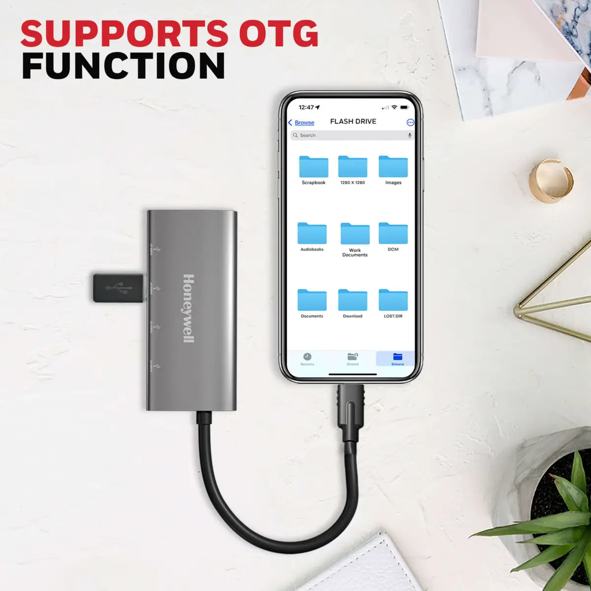 ยูเอสบีฮับ Honeywell Momentum Type C to 4 in 1 Hub