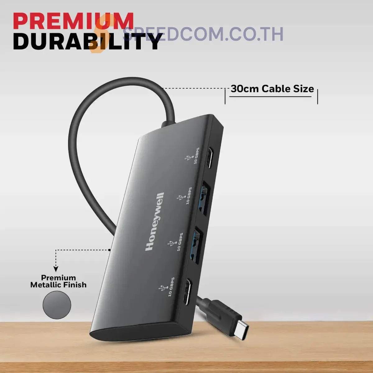 ยูเอสบีฮับ Honeywell Momentum Type C to 4 in 1 Hub