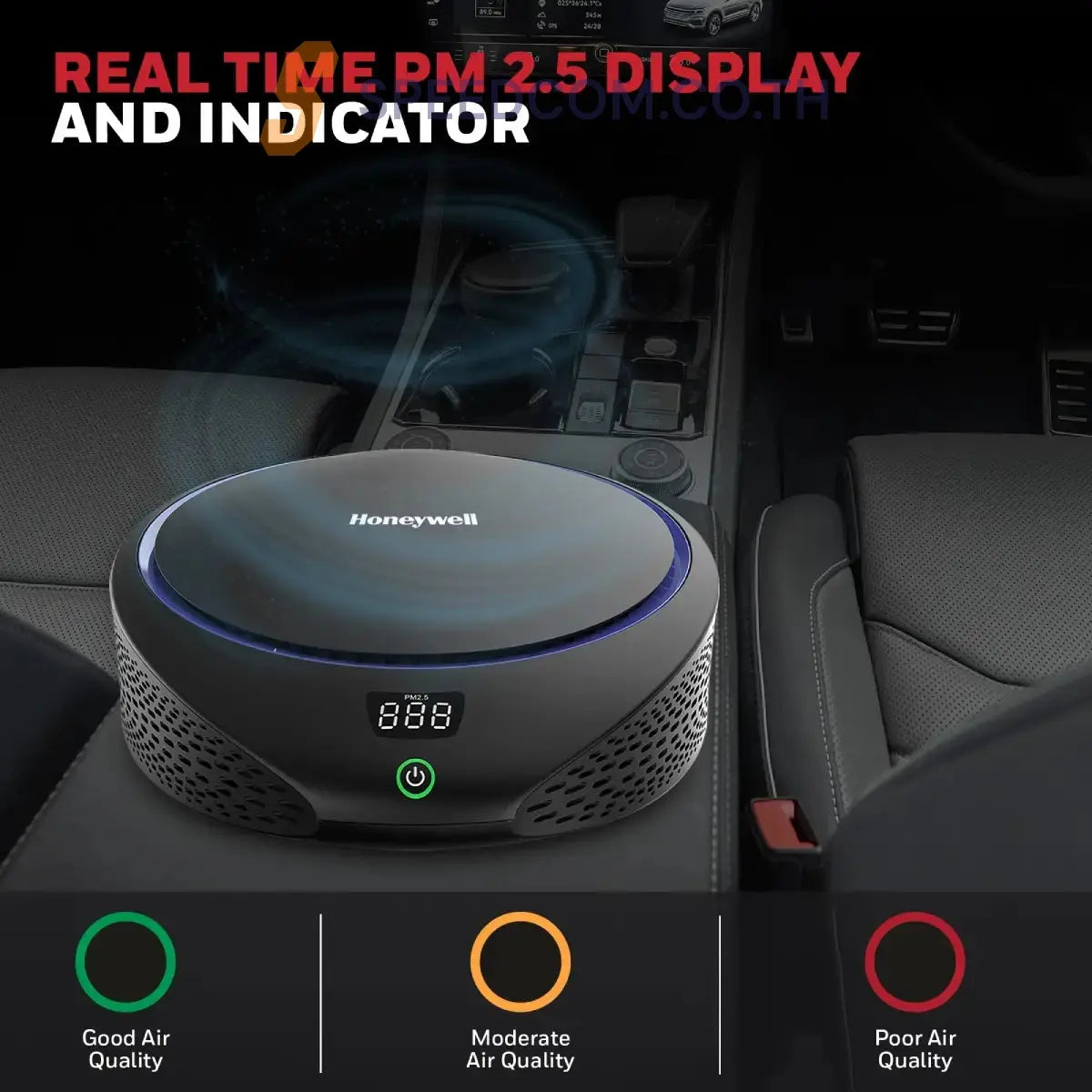 เครื่องฟอกอากาศในรถบนต์ Honeywell Move Pure 5 Car Air Purifier สีดำ