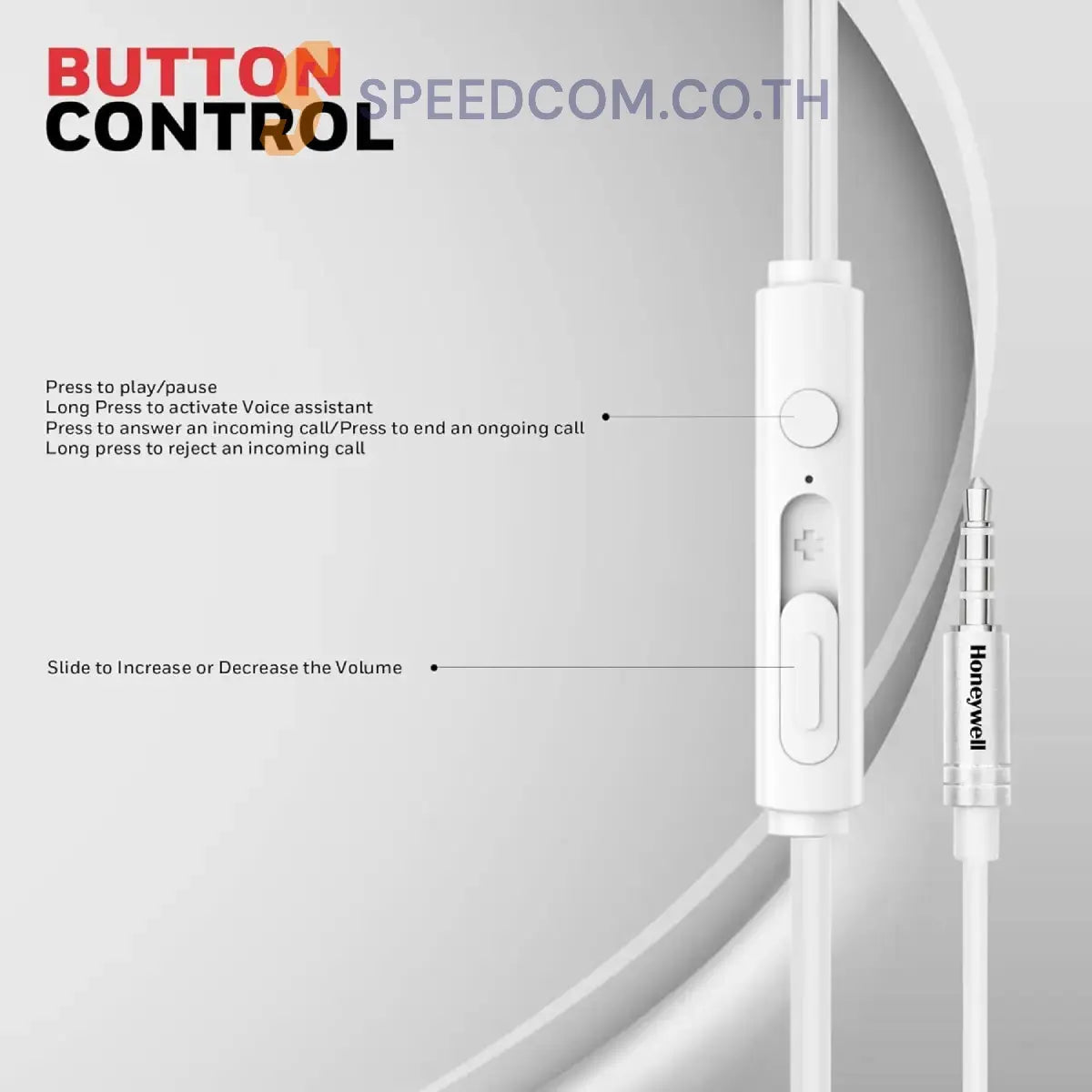 หูฟังอินเอียร์ Honeywell Moxie V50 Wired Earphones