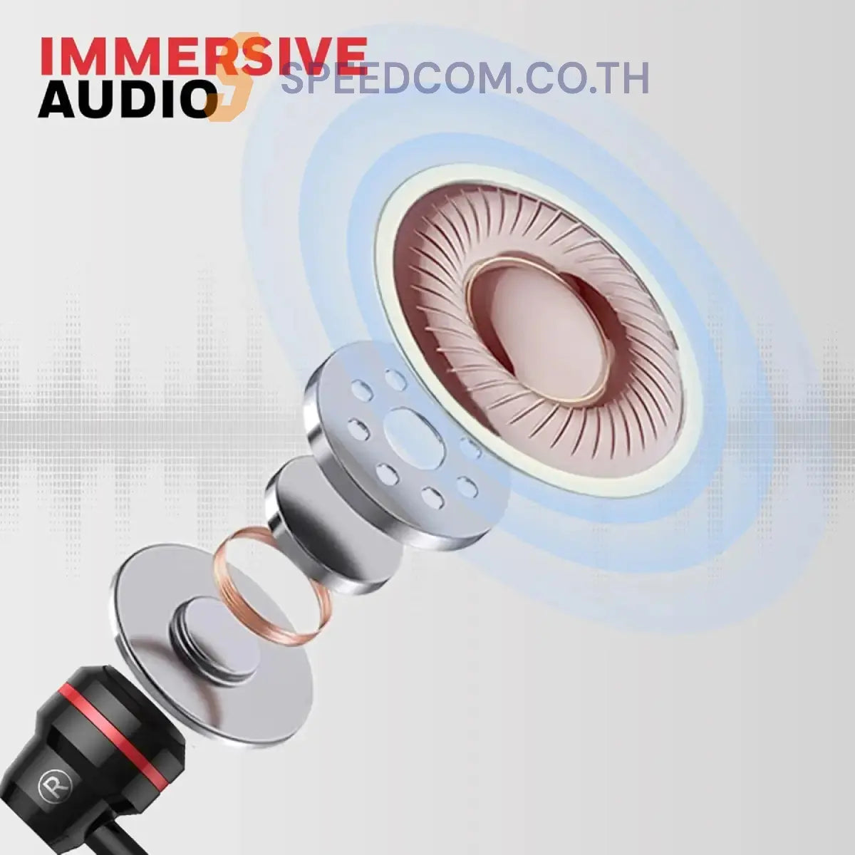 หูฟังอินเอียร์ Honeywell Moxie V50 Wired Earphones