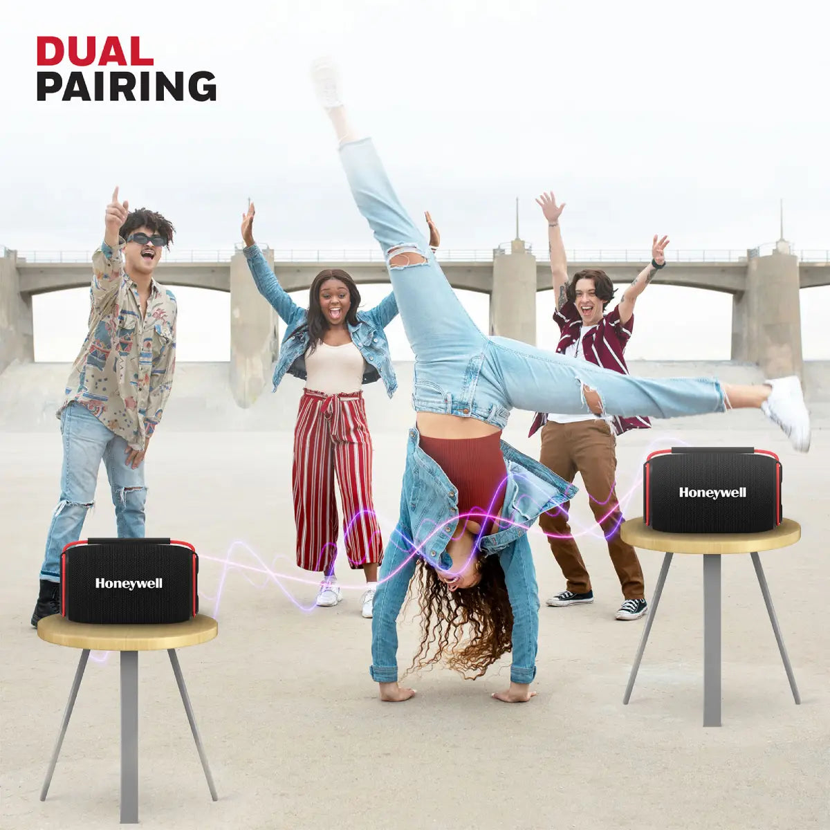 ลำโพงไร้สาย Honeywell Suono P400 Bluetooth Speaker สีดำ