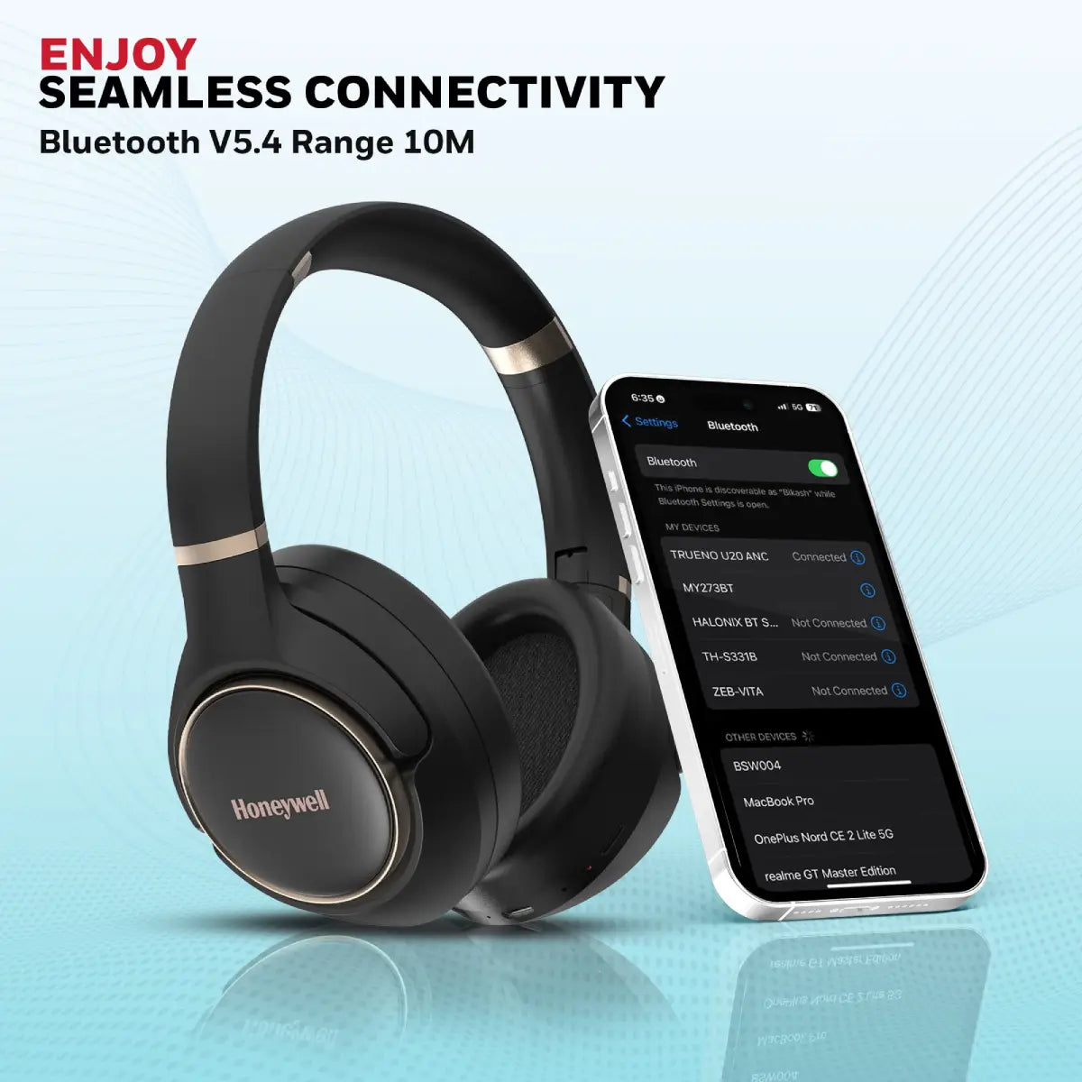 หูฟังไร้สาย Honeywell TRUENO U20 ANC Bluetooth Headphone