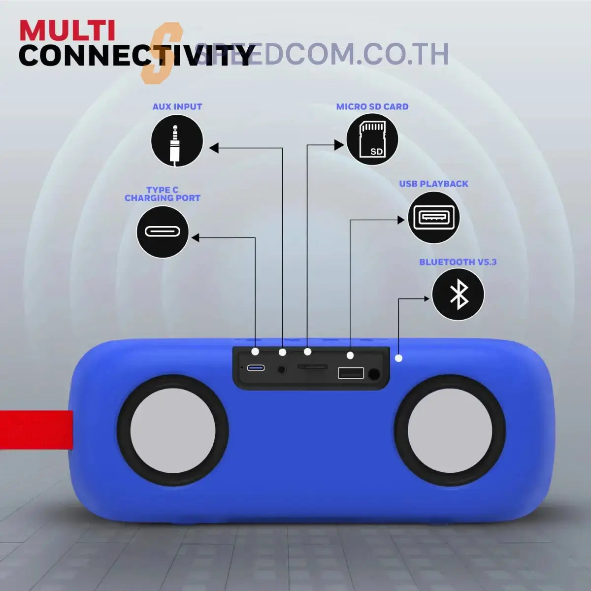 ลำโพงไร้สาย Honeywell Trueno U300 Bluetooth Speaker