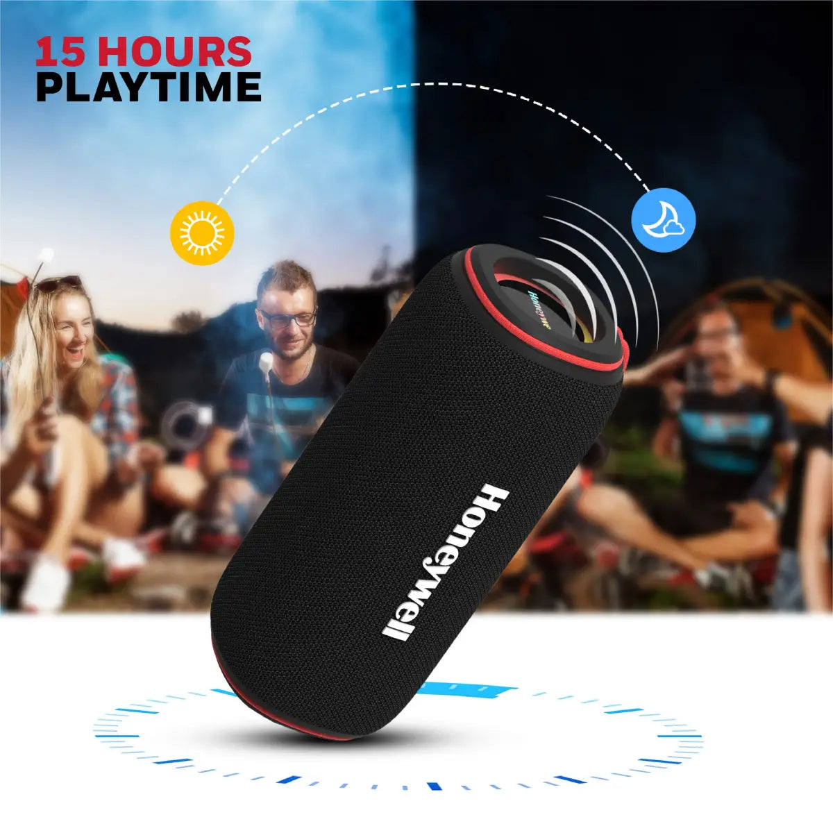 ลำโพงไร้สาย Honeywell Trueno U400 Bluetooth Speaker สีดำ