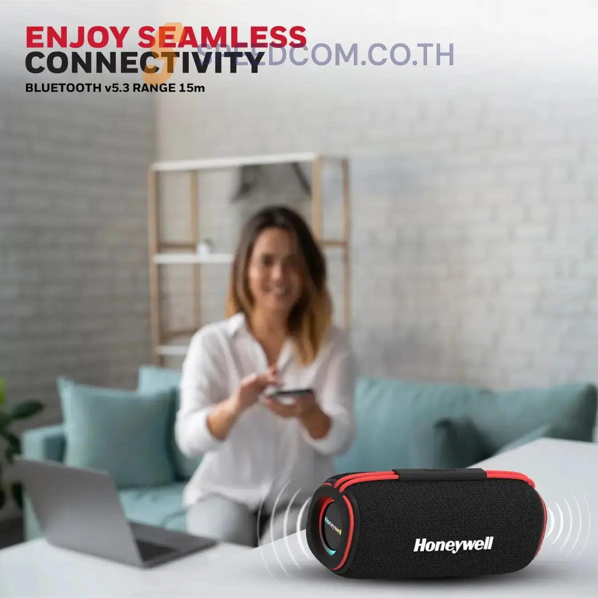 ลำโพงไร้สาย Honeywell Trueno U400 Bluetooth Speaker สีดำ