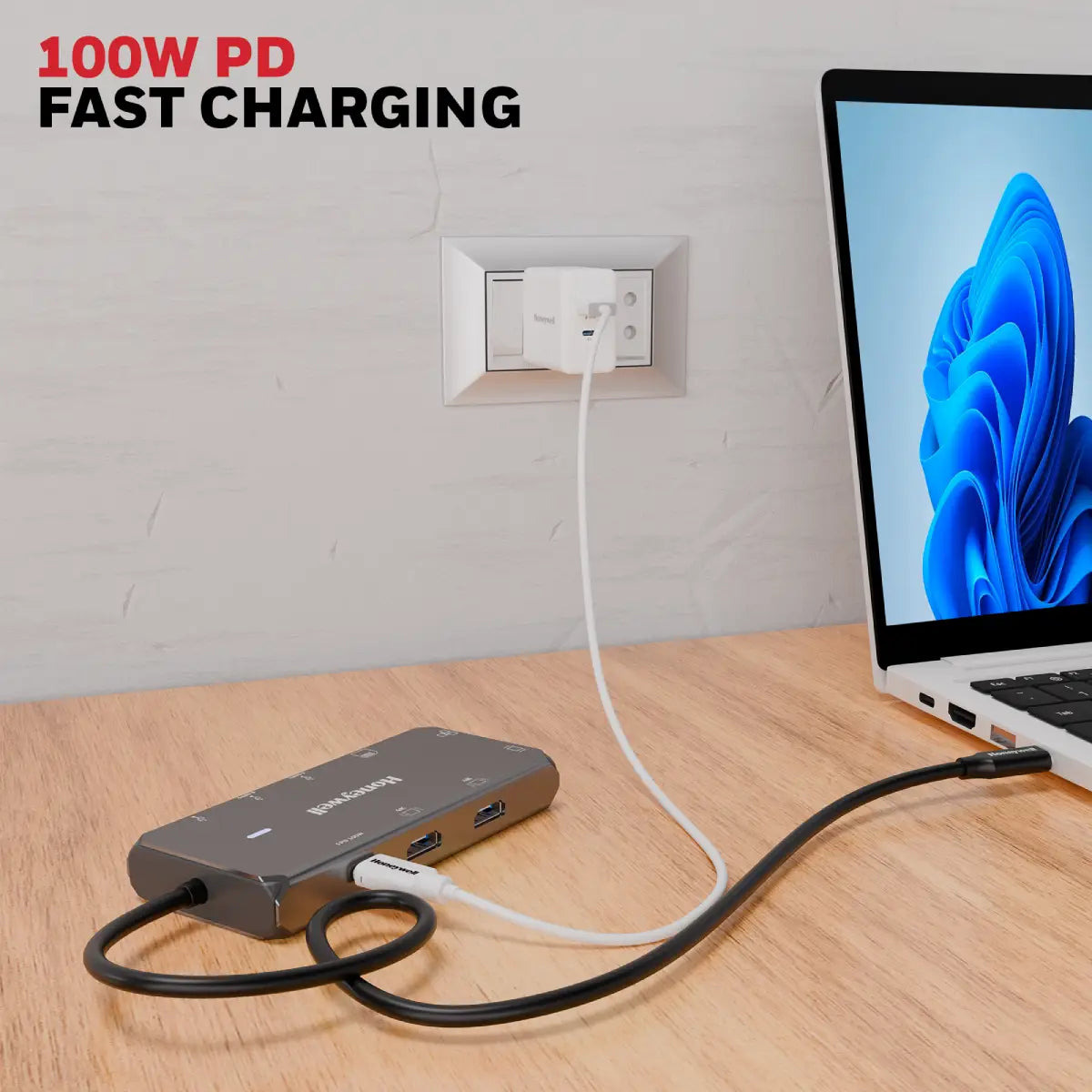 ยูเอสบีฮับ Honeywell Type C Docking Station 10 in 1