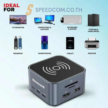 แท่นชาร์จ Honeywell Type C Docking Station 12 in 1 - SpeedCom