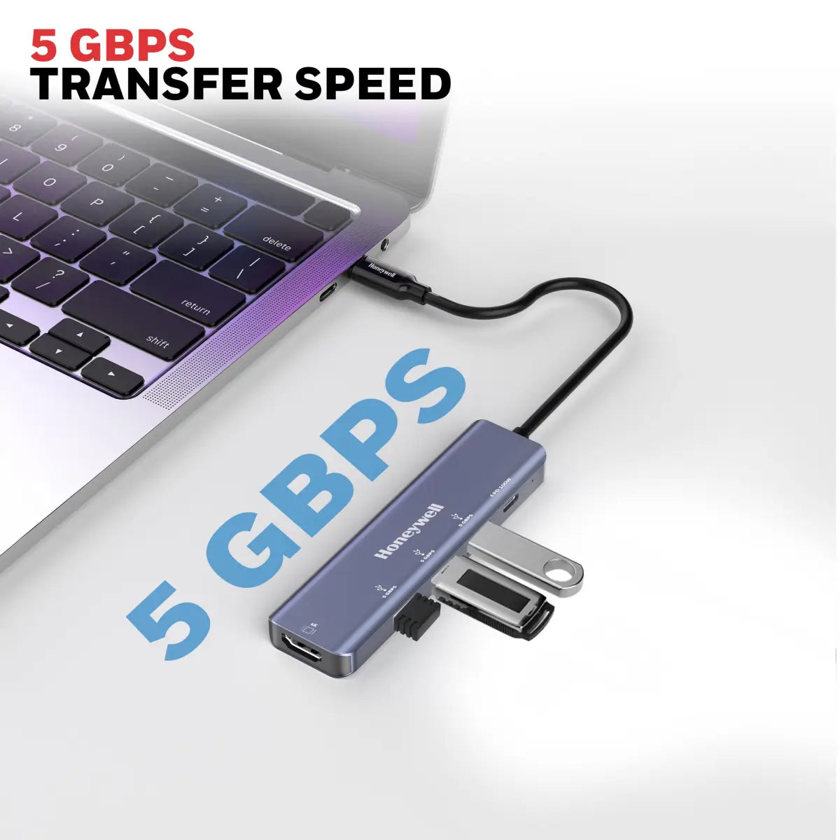 ยูเอสบีฮับ Honeywell Type C Docking Station 5 in 1