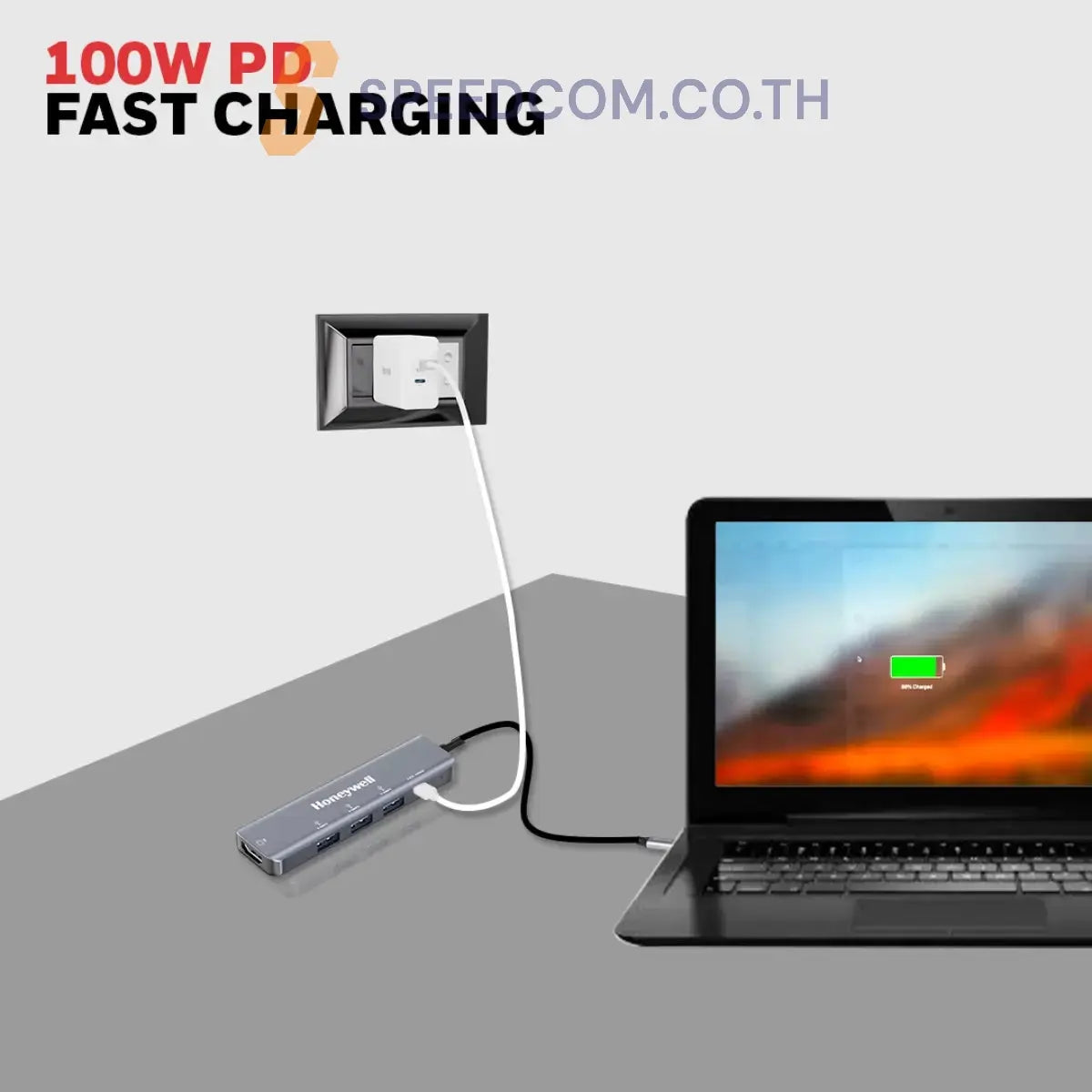 ยูเอสบีฮับ Honeywell Type C Docking Station 5 in 1