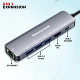 ยูเอสบีฮับ Honeywell Type C Docking Station 6 in 1