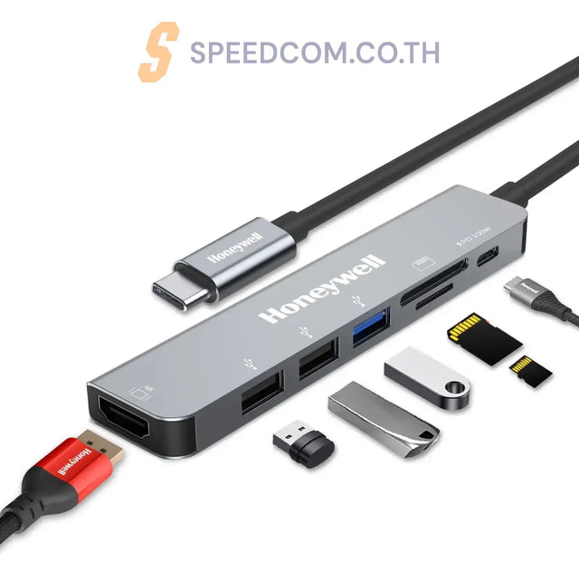 อุปกรณ์แปลงสัญญาณ Honeywell Type C Docking Station 7 in 1
