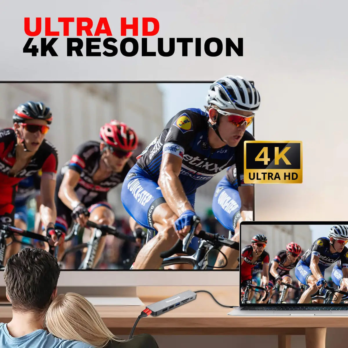 อุปกรณ์แปลงสัญญาณ Honeywell Type C Docking Station 7 in 1