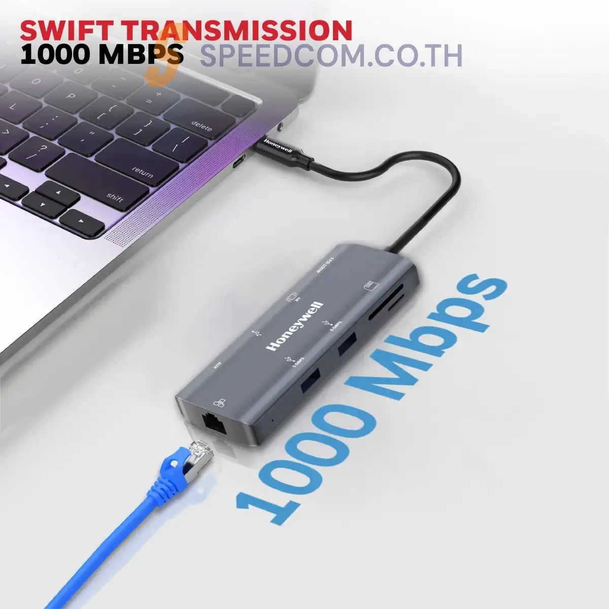 ยูเอสบีฮับ Honeywell Type C Docking Station 9 in 1