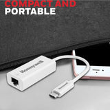 อุปกรณ์แปลงสัญญาณ Honeywell Type C to Gigabit Ethernet Adapter สีขาว