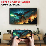 สายต่อจอคอมพิวเตอร์ Honeywell Type C to HDMI Cable สีแดง