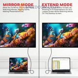 สายต่อจอคอมพิวเตอร์ Honeywell Type C to HDMI Cable สีแดง