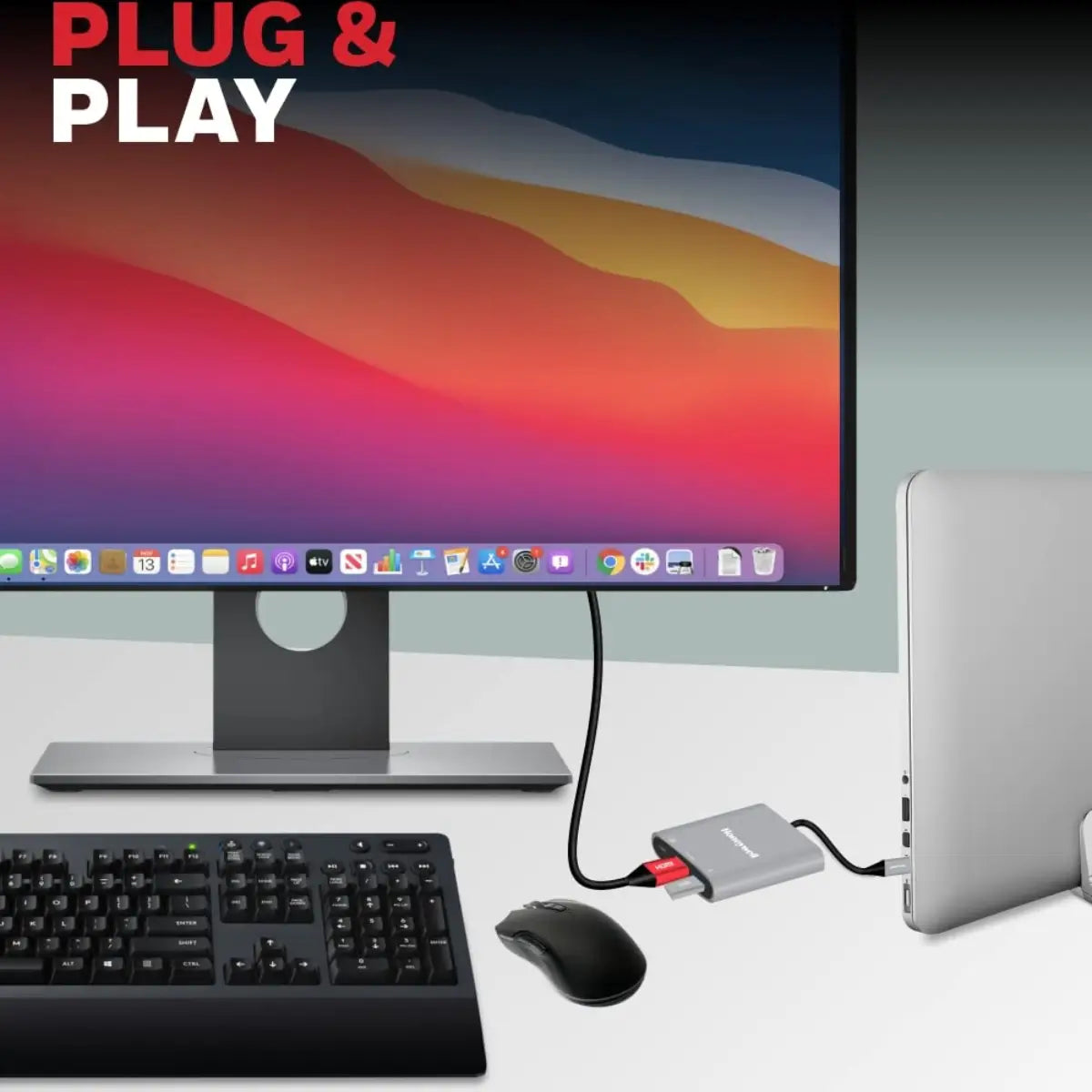 อุปกรณ์แปลงสัญญาณ Honeywell Type C to HDMI PD Charging and USB 3.0 Adapter