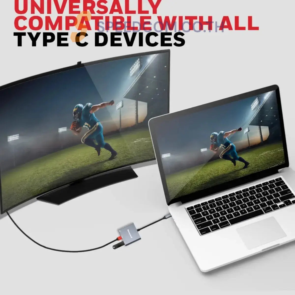 อุปกรณ์แปลงสัญญาณ Honeywell Type C to HDMI PD Charging and USB 3.0 Adapter