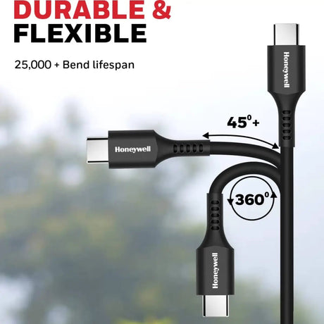 สายชาร์จ Honeywell Type C to Type C cable 1.8mtr สีดำ