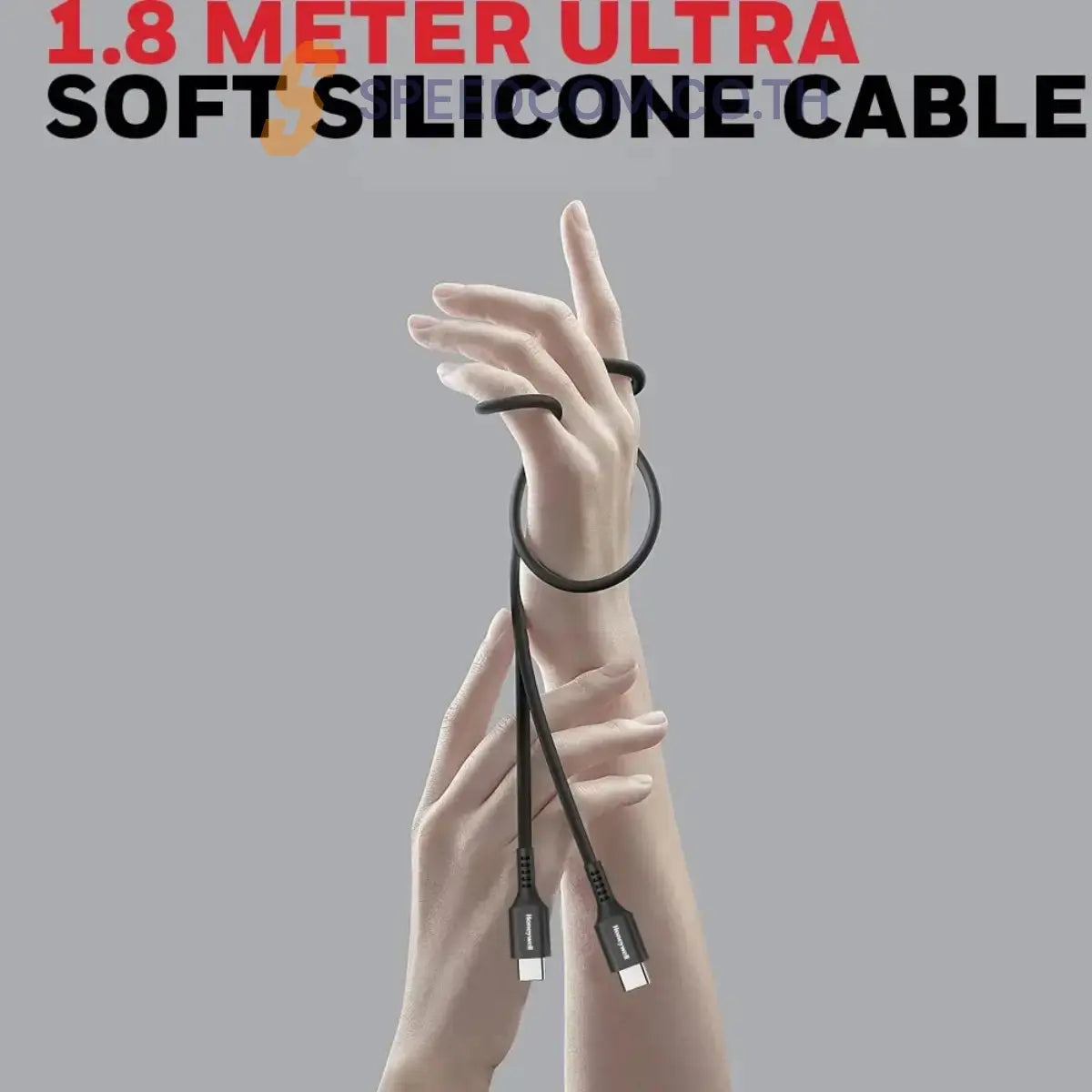 สายชาร์จ Honeywell Type C to Type C cable 1.8mtr สีดำ