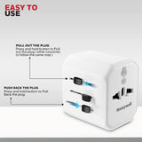 ปลั๊กพกพา Honeywell Universal World Travel Adapter 38W - SpeedCom