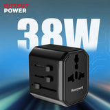 ปลั๊กพกพา Honeywell Universal World Travel Adapter 38W - SpeedCom