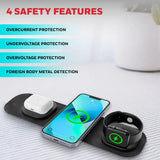 แท่นชาร์จ Honeywell Zest Wireless 3 in 1 Foldable Charger - SpeedCom