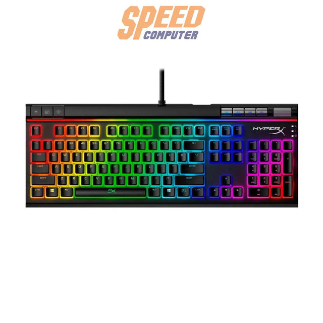 คีย์บอร์ด HyperX Alloy Elite 2 Rgb Linear Red Us 4p5n3aa - aba สีดำ - SpeedCom