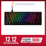 คีย์บอร์ด HyperX Alloy Origins 60 Aqua 56R61AA-ABA สีดำ